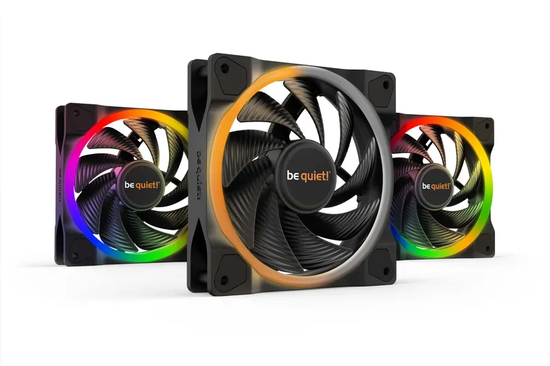 Ventilador Caja Adicional 12x12 BE Quiet Lightwings 120HS Argb Black Triple Pack