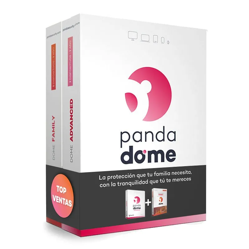 Panda Security Software Antivirus Panda Dome Advanced 2 Licencias + Panda Family 5 L Caja