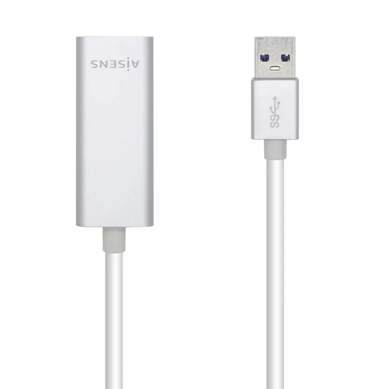 Conversor USB 3.0 A Ethernet Gigabit RJ45 Hembra 15CM Aisens A106-0504 - foto 2