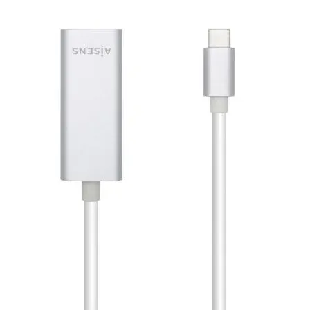 Conversor USB 3.1 Gen1 Usb-c Ethernet Gigabit RJ45 Hembra 15CM Aisens A109-0505