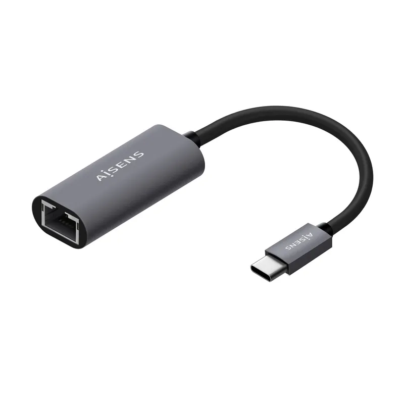 Conversor Usb3.1 Gen1 Usb-c A Ethernet Gigabit Gris 15CM Aisens A109-0709 - foto 2