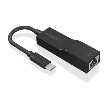 Conversor USB 3.1 Gen1 Usb-c A Ethernet Gigabit Negro 11CM Aisens A109-0765
