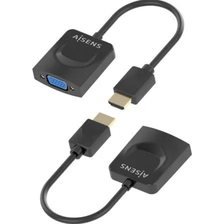 Conversor Aisens A122-0947/ HDMI Macho - SVGA Hembra/ 15cm/ Negro - foto 3