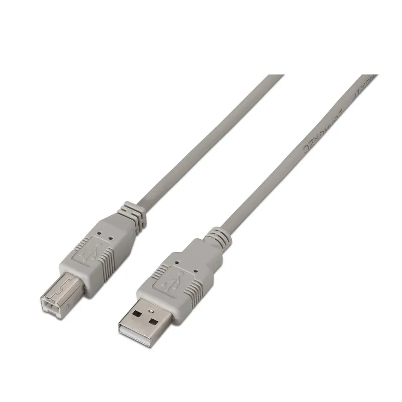 Cable USB 2.0 Impresora Tipo Am-bm Beige 3.0m Aisens A101-0003 - foto 2