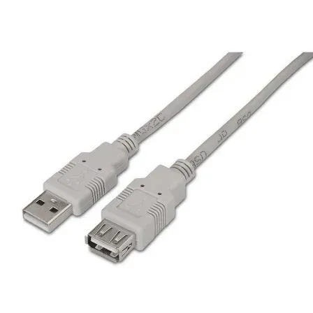 Cable USB 2.0 Tipo Am-ah Beige 1.0m Aisens A101-0012