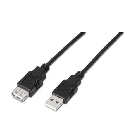 Cable USB 2.0 Tipo Am-ah Negro 1.0m Aisens A101-0015