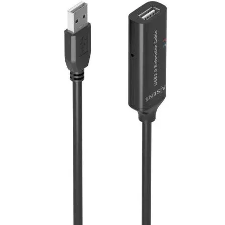 Cable USB 2.0 Prolongador CON Amplificador Am-ah Negro 10M Aisens A101-0915