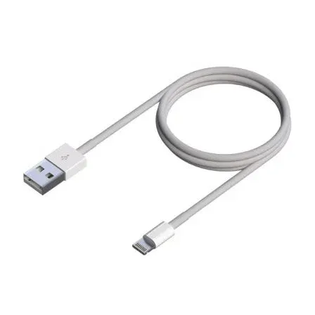 Cable Lightning A USB 2.0 Lightning-m-usb A-M Blanco 0.5m Aisens A102-0542
