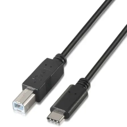 Cable USB 2.0 Impresora 3A Tipo Usb-cm-bm Negro 2.0m Aisens A107-0054