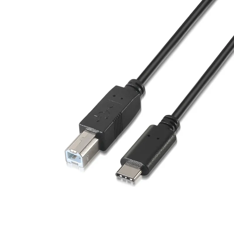 Cable USB 2.0 Impresora 3A Tipo Usb-cm-bm Negro 2.0m Aisens A107-0054 - foto 2