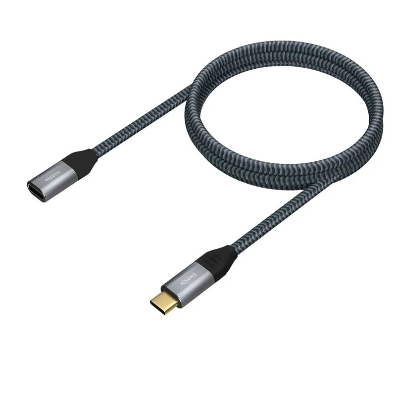 CABLE USB 3.2 GEN2x2 20GBPS 5A 100W USB-C M-USB-C H GRIS 1.0M AISENS A107-0635 - foto 2