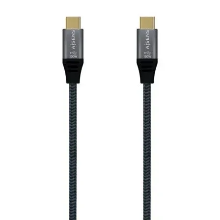 CABLE USB 3.2 GEN2x2 20GBPS 100W E-MARK USB-CM-USB-CM GRIS 0.6M AISENS A107-0670