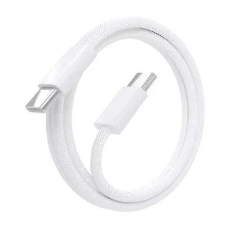 Cable USB 2.0 Tipo-C Aisens A107-0855/ USB Tipo-C Macho - USB Macho/ Hasta 60W/ 480Mbps/ 1m/ Blanco - foto 2