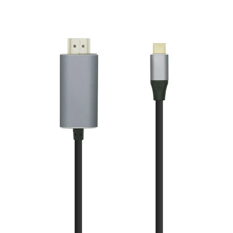 Cable Conversor Usb-c Macho A HDMI 4K 60HZ Macho Negro 1.8m Aisens A109-0393 - foto 2