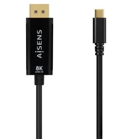 Cable Conversor Usb-c A Displayport 8k60hz Usbcm-dpm Negro 1.8m Aisens A109-0689