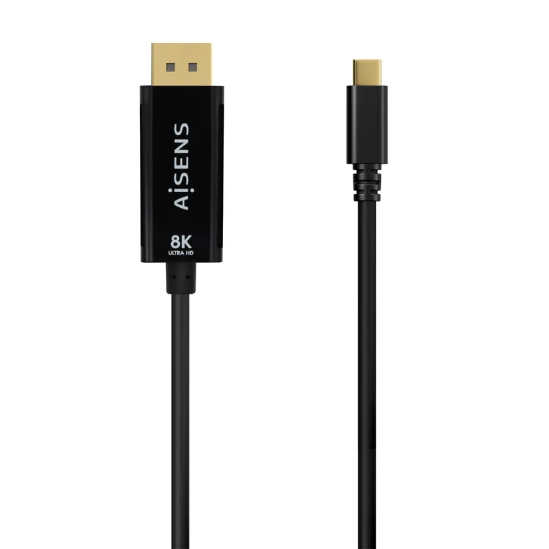 Cable Conversor Usb-c A Displayport 8k60hz Usbcm-dpm Negro 1.8m Aisens A109-0689 - foto 2
