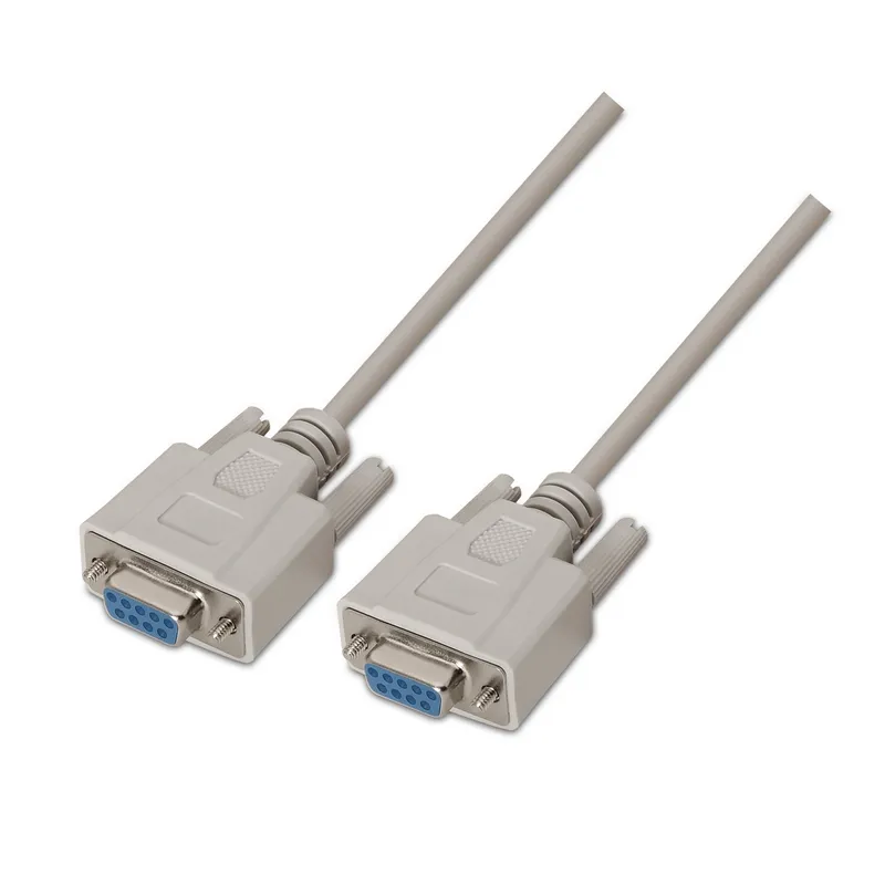 Cable Serie Rs232 Db9h-db9h Beige 1.8m Aisens A112-0066 - foto 2