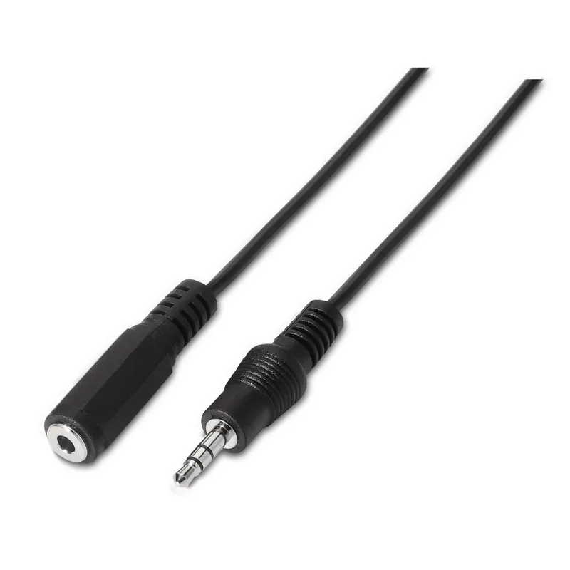 Cable Audio Estereo Jack 3.5m-jack 3.5h Negro 1.5m Aisens A128-0145 - foto 2
