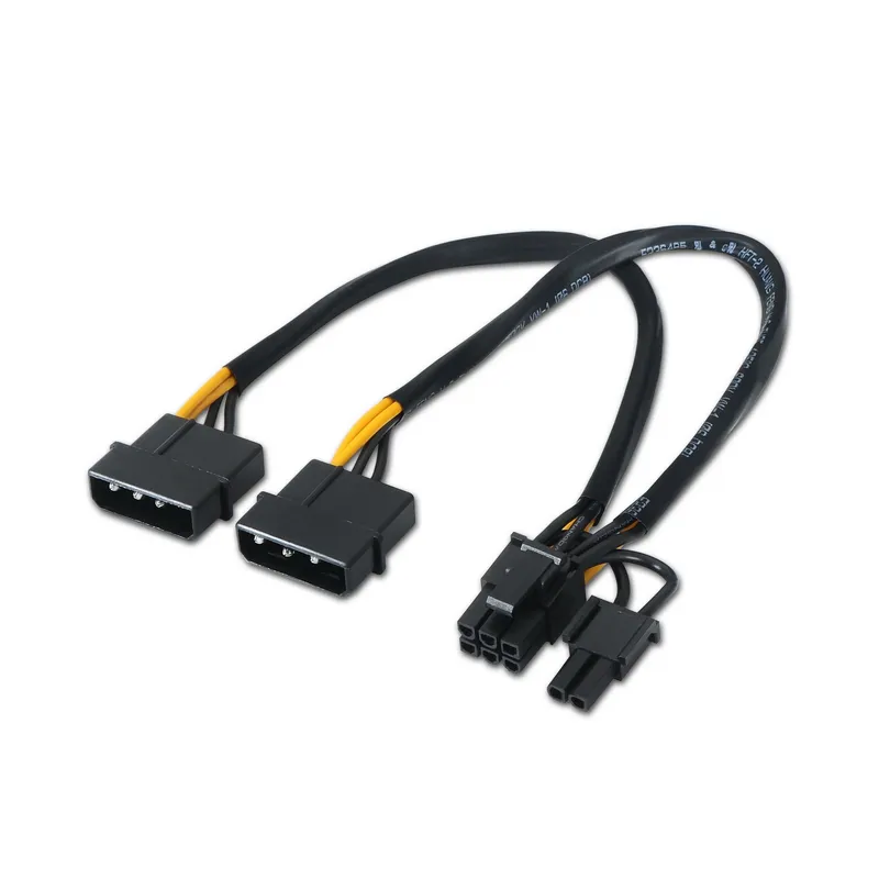 Cable Tarjeta Grafica 2XMOLEX 4pm-pci-e(molex 6+2pin)m 20CM Aisens A131-0165 - foto 2