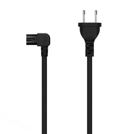 Cable Alimentacion Acodado Forma 8 Cee7-16m-c7h Negro 3.0m Aisens A132-0599
