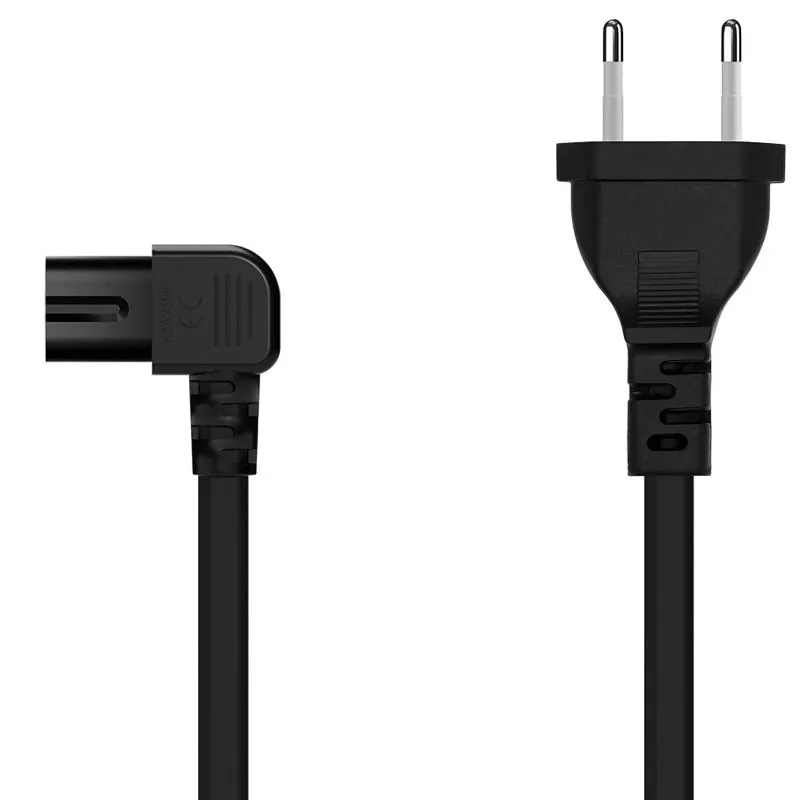 Cable Alimentacion Acodado Forma 8 Cee7-16m-c7h Negro 3.0m Aisens A132-0599 - foto 2