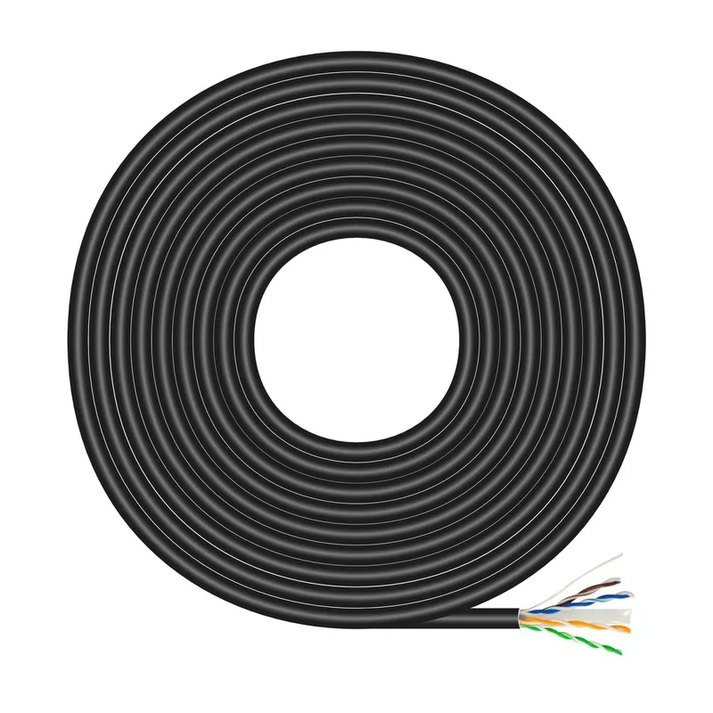 Cable RED RJ45 Cat.6 UTP Rigido CCA Awg23 Exterior Negro 100M Aisens A135-0675 - foto 2