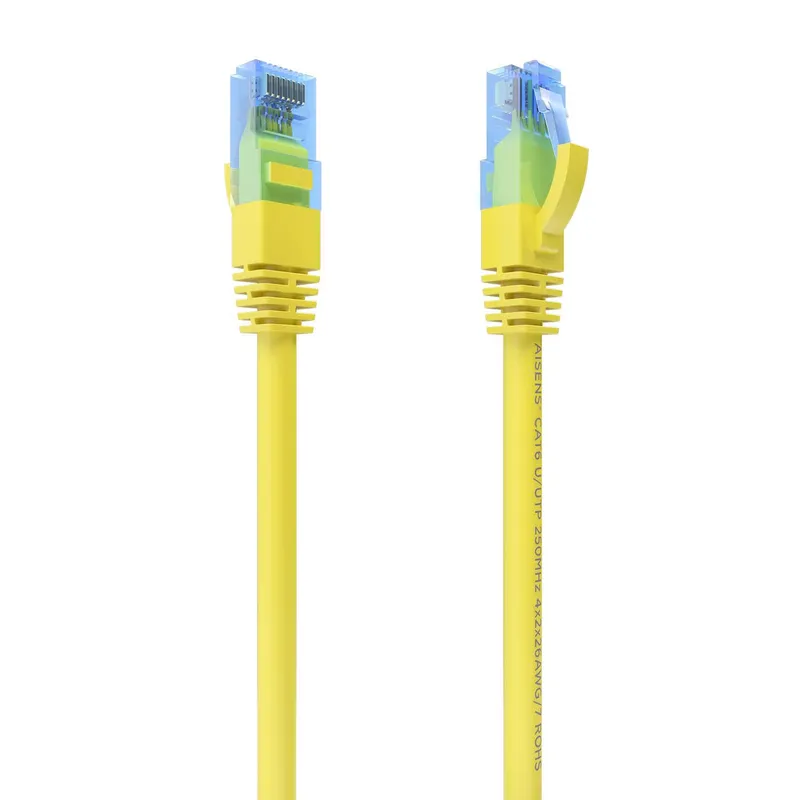 Cable RED Latiguillo RJ45 Cat.6 UTP Awg26 CCA Amarillo 0.5m Aisens A135-0831 - foto 2