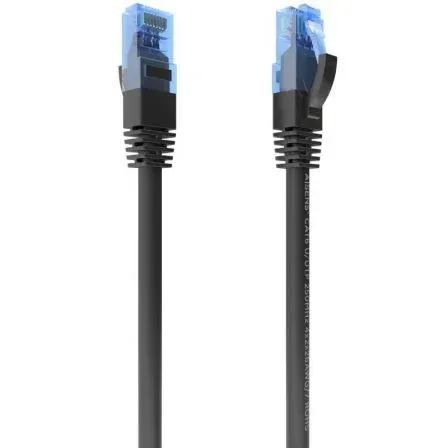 Cable RED Latiguillo RJ45 Cat.6 UTP Awg26 CCA Negro 1.5m Aisens A135-0844
