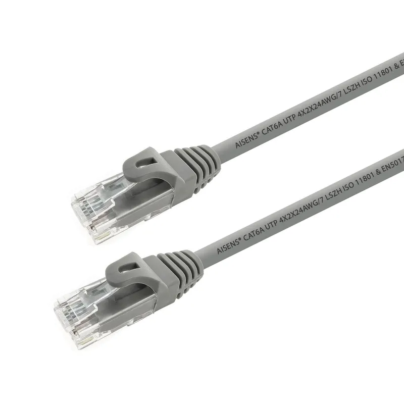 Cable RED Latiguillo RJ45 Lszh Cat.6a UTP Awg24 Gris 2.0m Aisens A145-0327 - foto 2