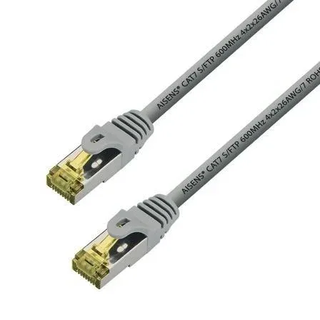 Cable RED Latiguillo RJ45 Lszh Cat.7 Sftp Awg26 Gris 10M Aisens A146-0338