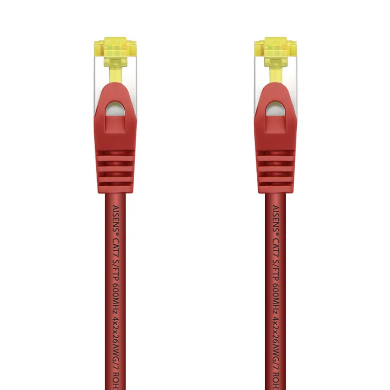 Cable RED Latiguillo RJ45 Lszh Cat.7 Sftp Awg26 Rojo 2.0m Aisens A146-0471 - foto 2