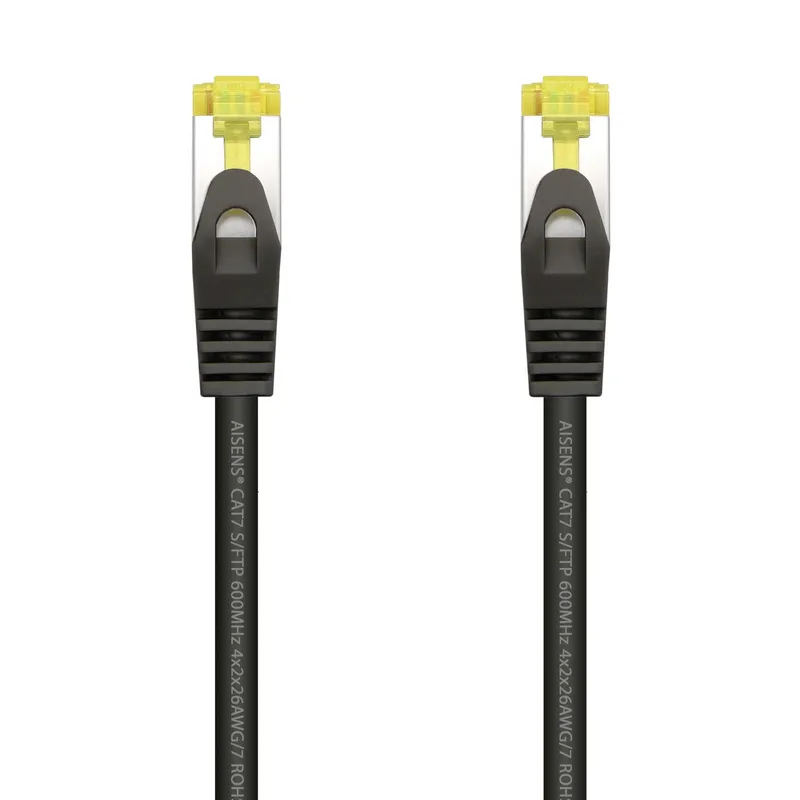 Cable RED Latiguillo RJ45 Lszh Cat.7 Sftp Awg26 Negro 2.0m Aisens A146-0487 - foto 2