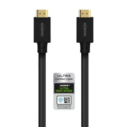 Cable HDMI V2.1 8k60hz 48GBPS Am-am Negro 5.0m Aisens A150-0680