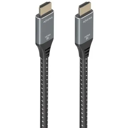 Cable HDMI V2.1 Alta Velocidad 8k60hz Am-am Gris-negro 7.0m Aisens A150-0877