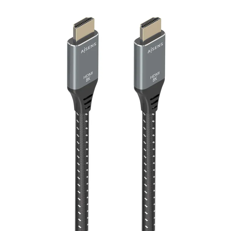 Cable HDMI V2.1 Alta Velocidad 8k60hz Am-am Gris-negro 7.0m Aisens A150-0877