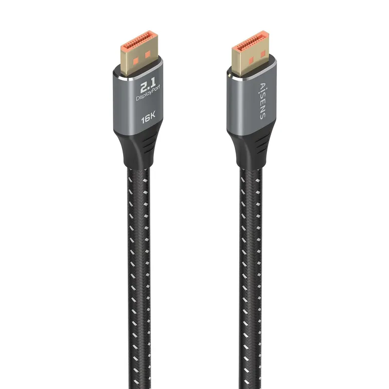 Cable Displayport V2.1 16k60hz 80GBPS Dpm-dpm Negro 2.0m Aisens A158-0903 - foto 2