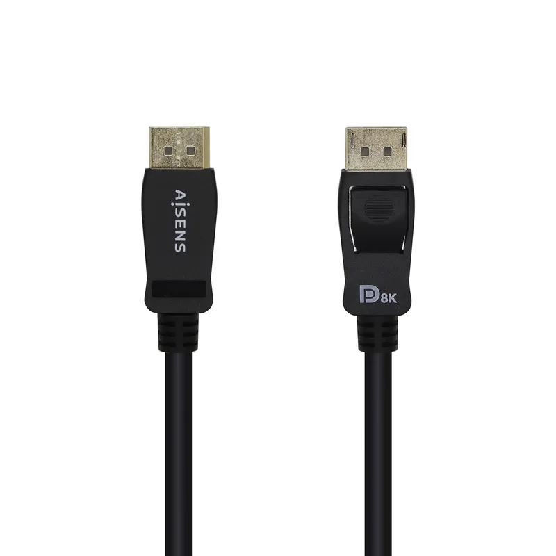 Cable Displayport Certificado V1.4 8K 60HZ Dpm-dpm Negro 2.0m Aisens A149-0432 - foto 2