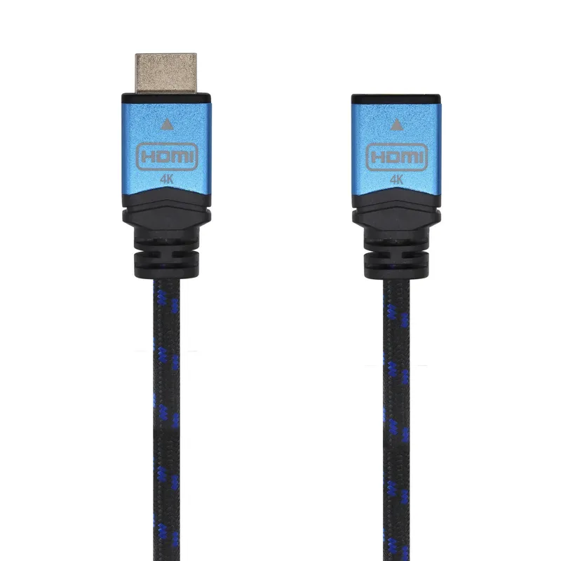 Cable HDMI V2.0 Prolongador 4k60hz 18GBPS Am-ah Negro Azul 3.0m Aisens A120-0454 - foto 2