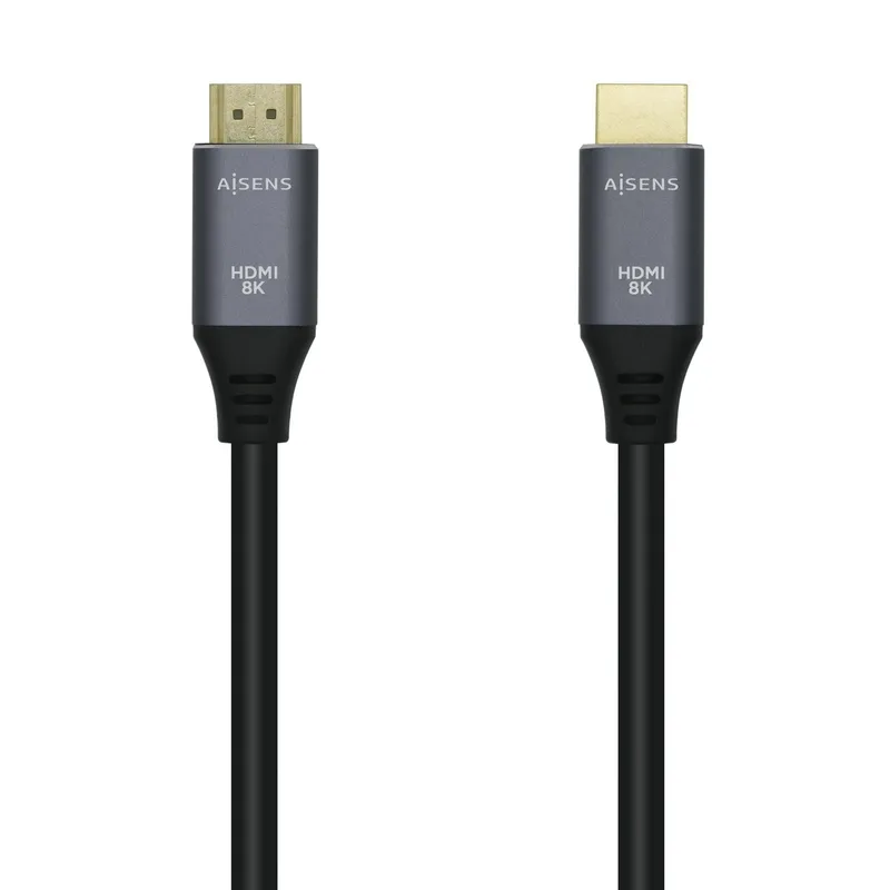Cable HDMI V2.1 8K 60HZ 48GBPS Am-am Gris Negro 0.5m Aisens A150-0425 - foto 2