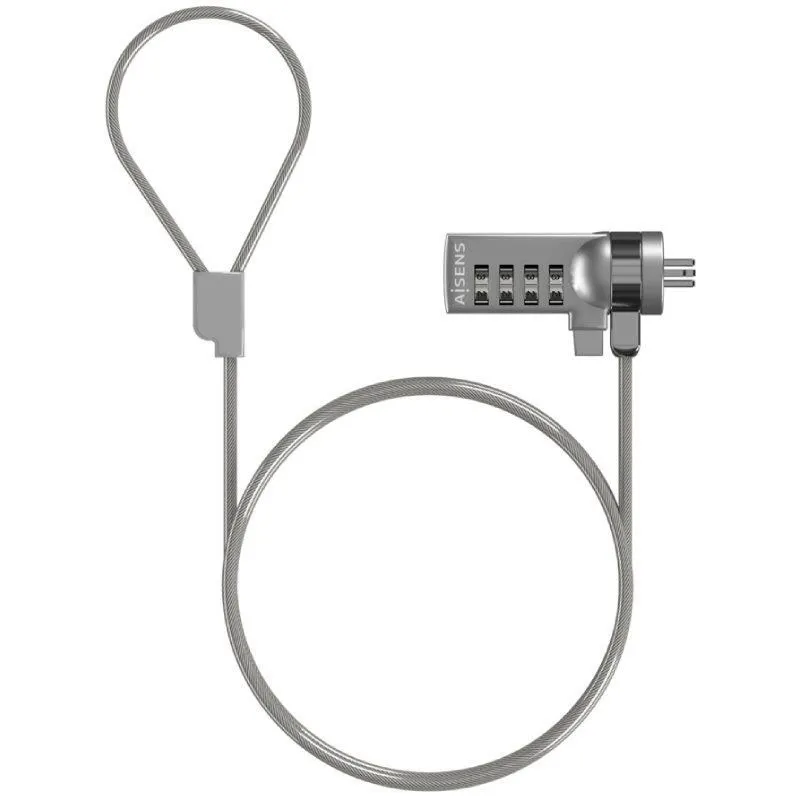 Cable Seguridad Cerradura Combinacion para Portatil 1.5m Aisens Aslk-d40n01-sl - foto 2