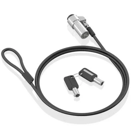 Cable Seguridad Tipo Nanocerradura DE Llave Portatil 1.5m Aisens Aslk-d45k06-bk