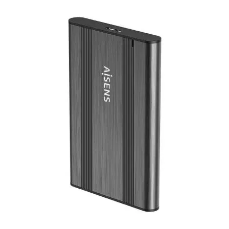 Caja Externa 2.5 9.5mm SATA A USB 3.0 Usb3.1 Gen1 Gris Aisens Ase-2526gr