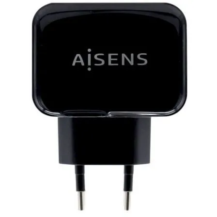CARGADOR USB AISENS PARED 17W 5V 3.4A 2xUSB CON CONTROL AI NEGRO A110-0440
