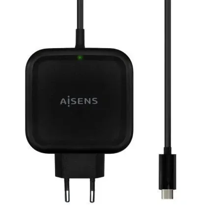 Cargador 65W Pd3.0 Qc3.0 1xusb-c 1.2m Negro Aisens Asch-1pd65wl-bk