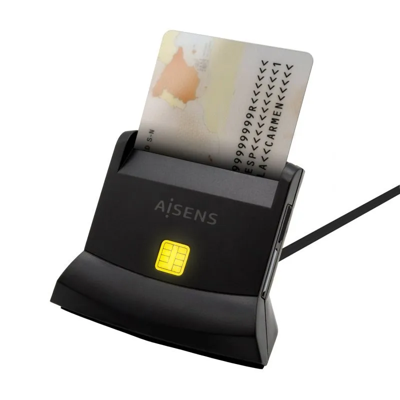 Lector Tarjeta DNI CON Lector Multitarjeta Usb-c Negro Aisens Ascr-sn04csd-bk - foto 2