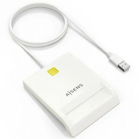 Lector DE Tarjeta Inteligente DNI Blanco Aisens Ascr-sn07-w