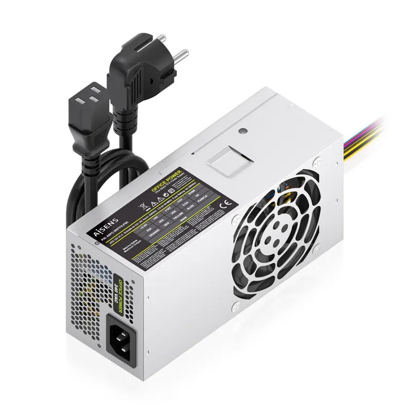 Fuente Alimentacion TFX 500W Cable Alimentacion OEM Plata Aisens Aspc-500tfx-pse - foto 2