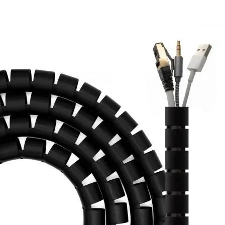 Organizador DE Cable EN Espiral 25MM Negro 3.0m Aisens A151-0605