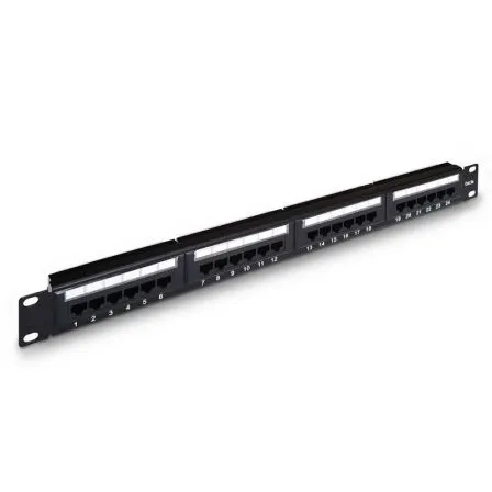 Panel DE Parcheo 24 Puertos RJ45 Cat.5e UTP 19 1U Dual IDC Aisens A141-0307