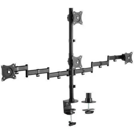 Soporte Mesa GIR Incl 4 Monitores 8KG 4 PIV 2 BRA 13-27 Negro Aisens Dt27tsr-379